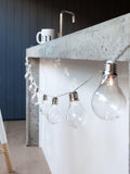 Lights4fun warm white Edison festoon lights 10 bulbs (British brand)