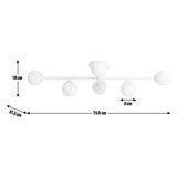 Habitat Alonso bathroom flush ceiling light white, imported from the UK