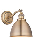 Gallery Home antique brass Langley wall light, UK version