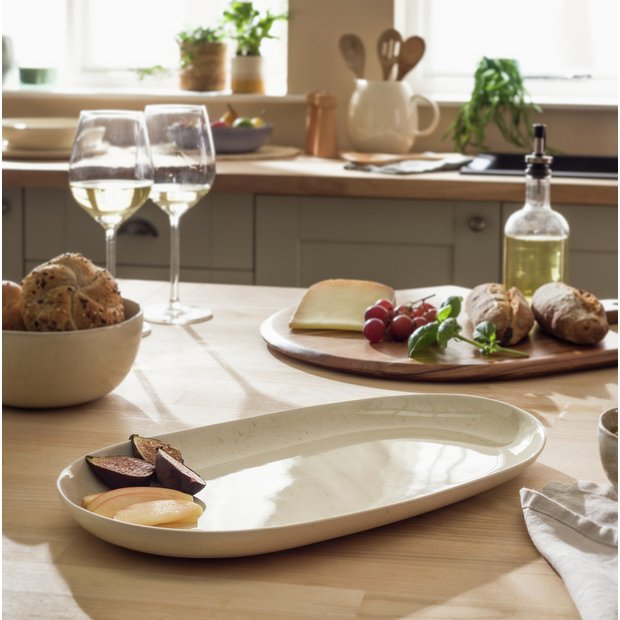 Habitat natural stoneware serving platter, UK version