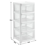 Argos Home 4 drawer plastic drawers in silver glitter, imported from the UK