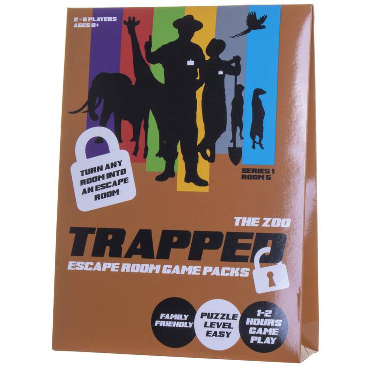 Trapped Escape Room Game The Zoo cooperative puzzle pack (British brand)