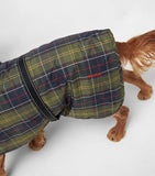 Barbour tartan terry drying robe for dogs - British product