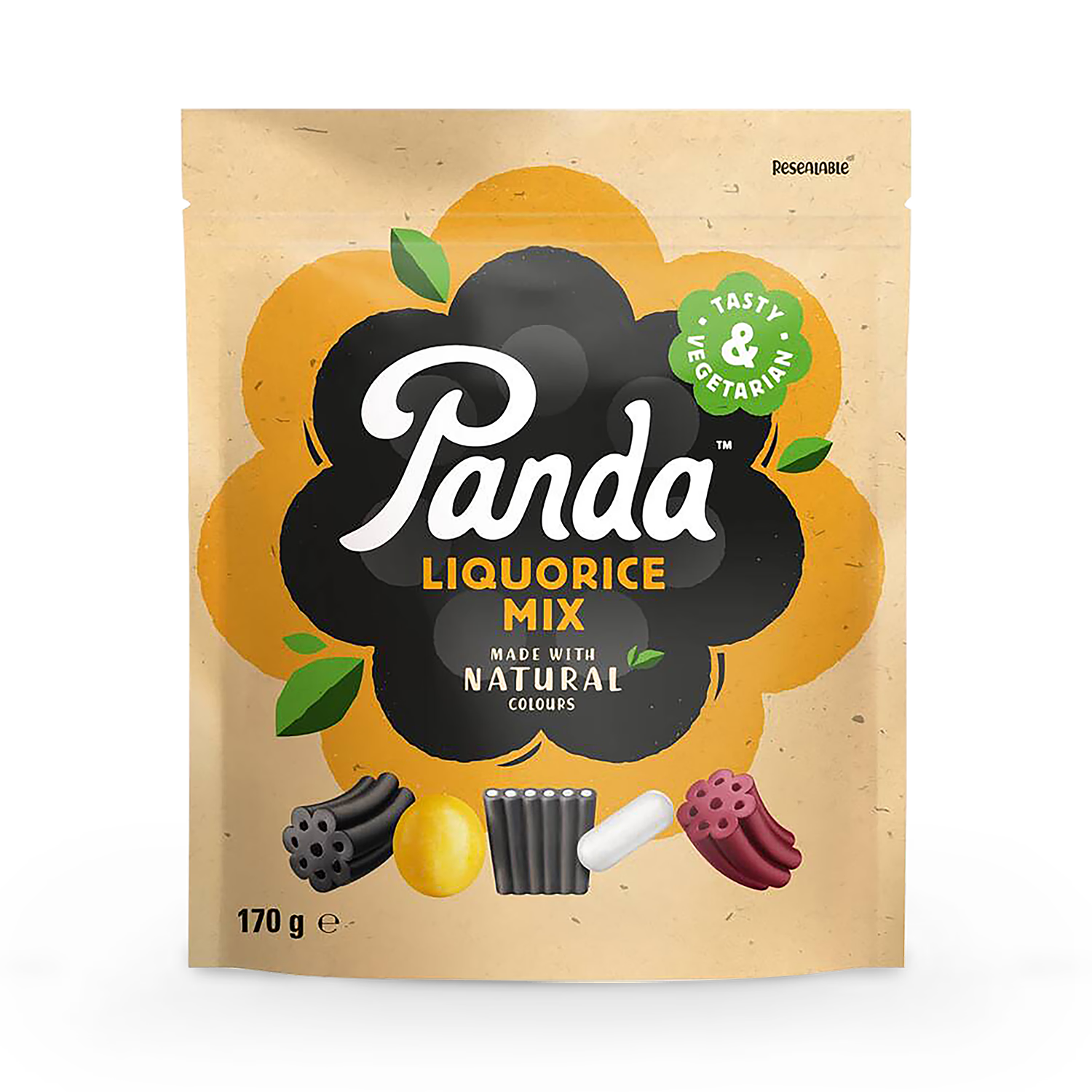 Panda Liquorice Mix mixed flavours 170g, imported from the UK