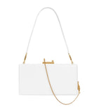 Dolce&Gabbana calfskin leather top-handle bag with gold hardware, imported from the UK