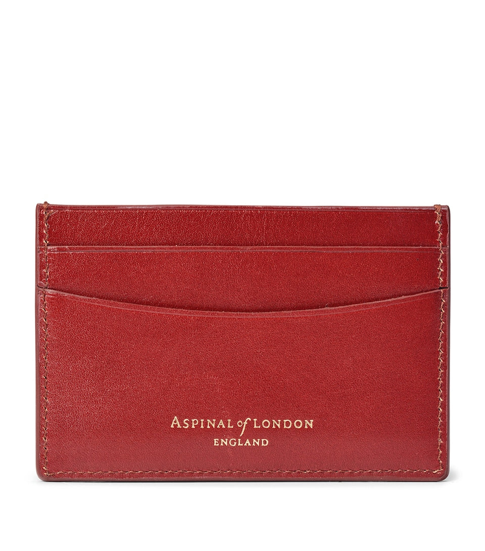 Leather Bifold Wallet with Suede Panels and Gold-Tone Hardware