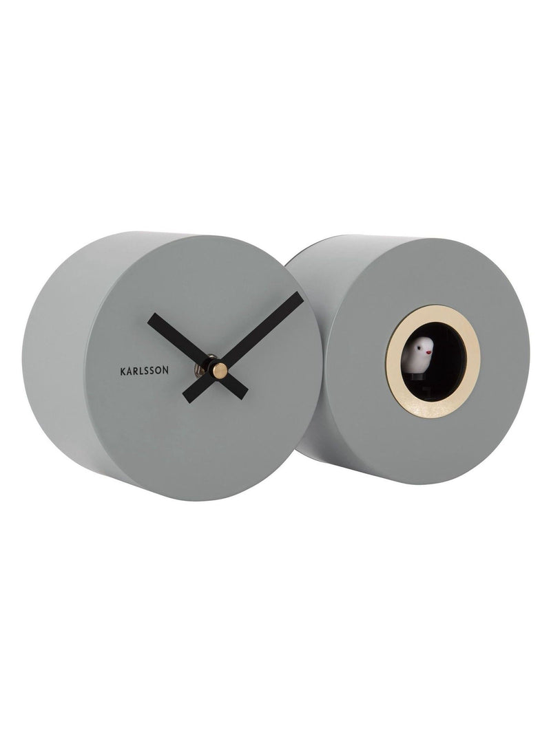 Karlsson Grey Cuckoo Alarm Clock, UK version