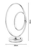 BHS Renzo RGB LED table lamp chrome finish - British product