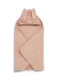 Mamas & Papas pink wildflower hooded towel 75x75cm, imported from the UK