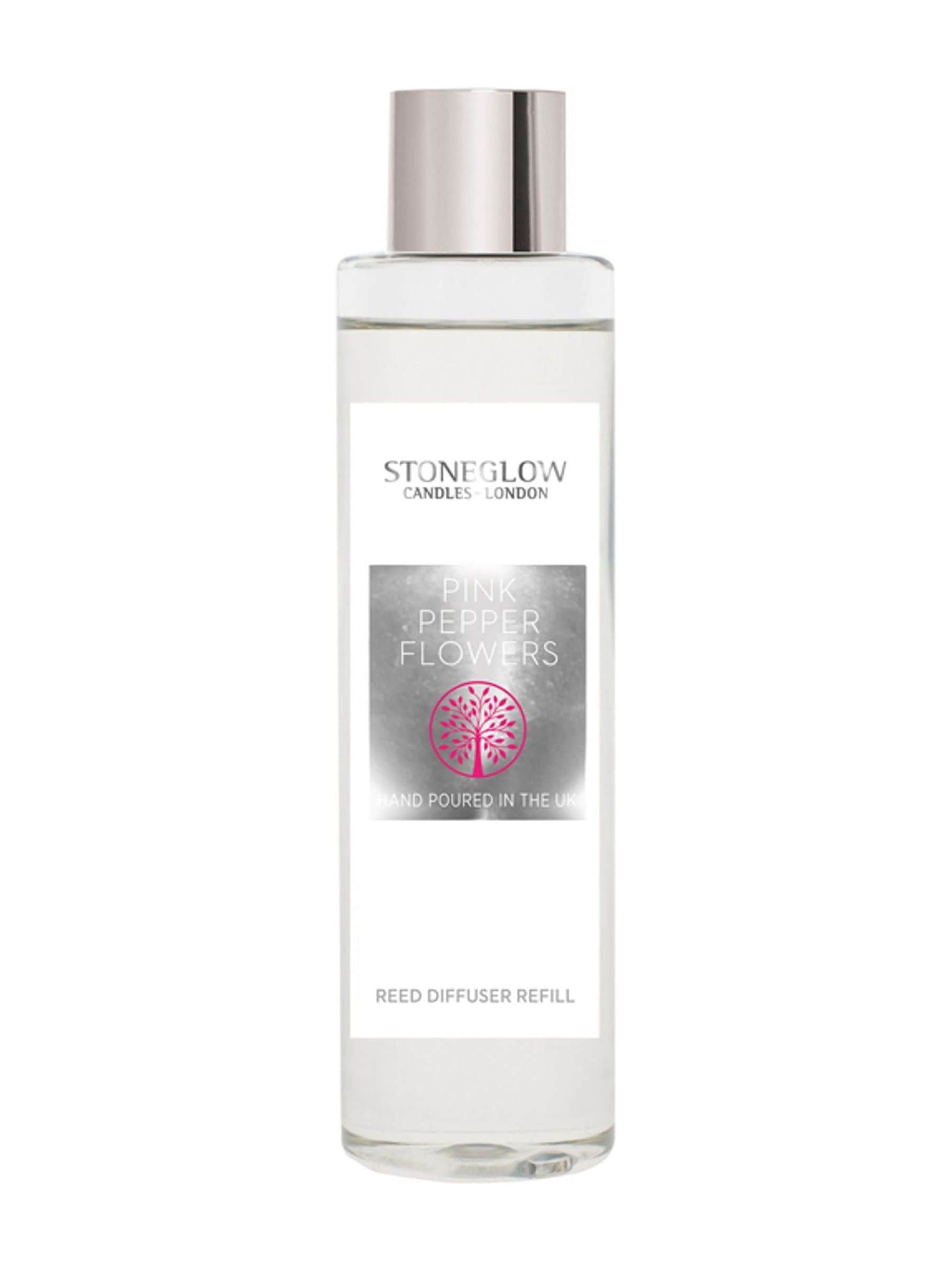 Stoneglow Pink Pepper Flowers reed diffuser refill 210ml (British brand)