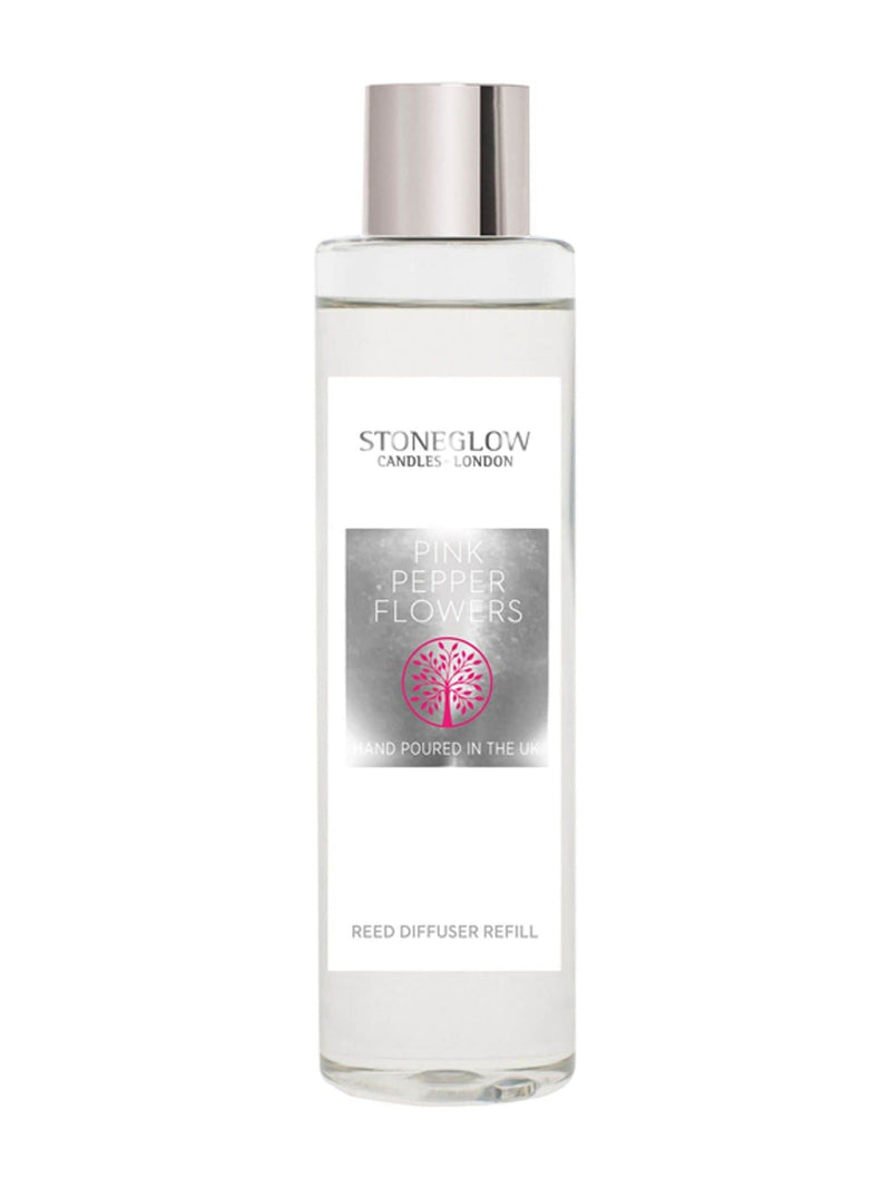 Stoneglow Pink Pepper Flowers 210ml Refill Natures Gift Reed Diffuser