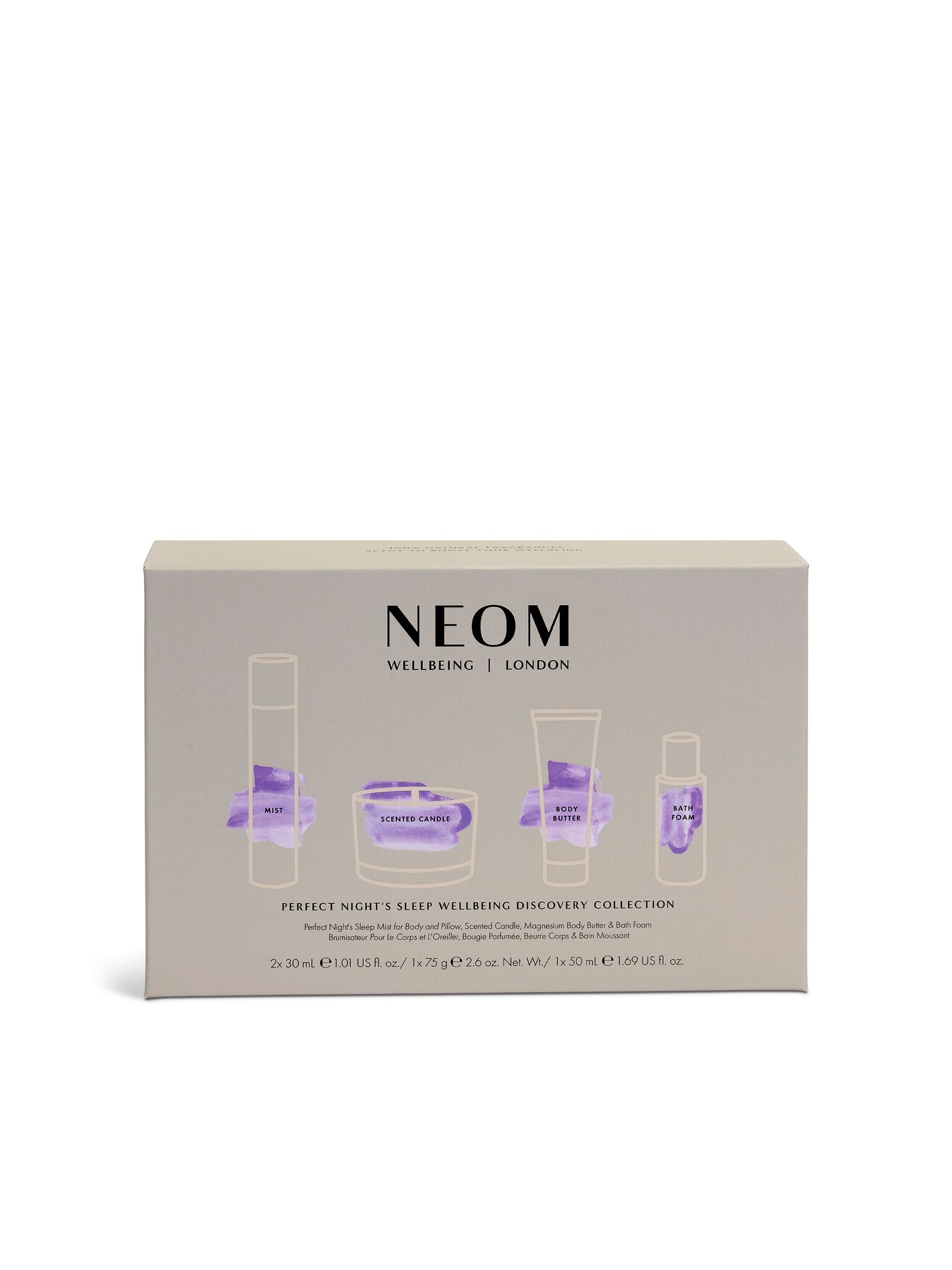 NEOM sleep wellbeing gift set, imported from the UK