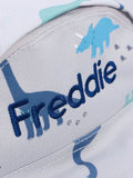 My 1st Years personalised dinosaur print mini backpack (British brand)