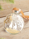 No Ordinary Gift engagement bauble couple silhouette 8x8cm, UK version
