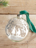 No Ordinary Gift engagement bauble couple silhouette 8x8cm, UK version