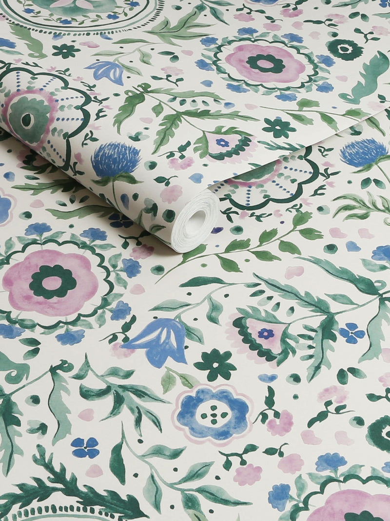 Joules Festival Flowers wallpaper sample paste the wall - British product