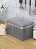 Swan Grey Retro Bread Bin 35cm width (British brand)