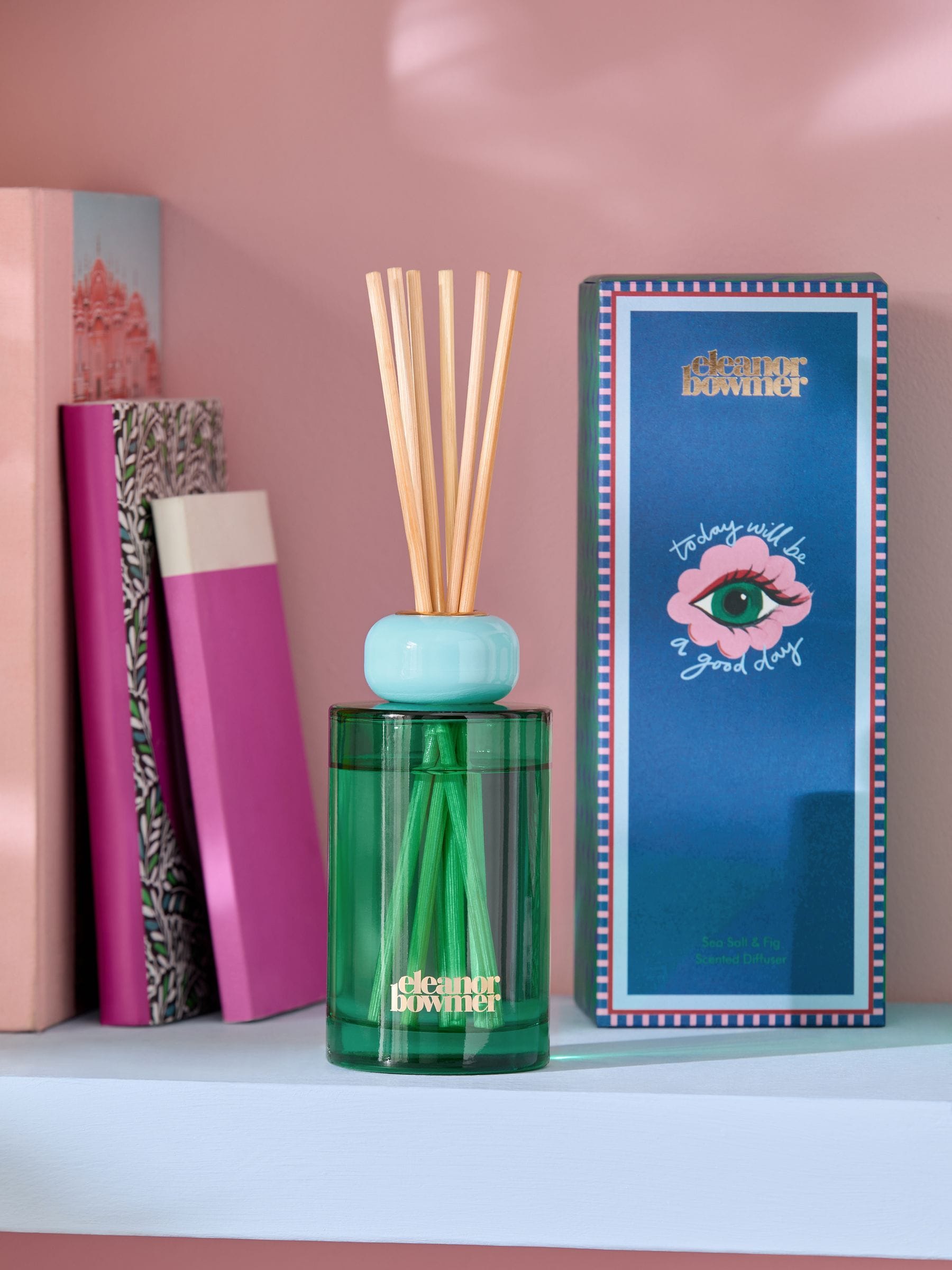 Eleanor Bowmer amber and cedarwood reed diffuser - British product