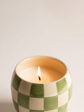 Paddywax Checkmate Cactus Checkered Porcelain Candle 311g