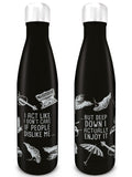 Pyramid International Wednesday Don't Care metal drinks bottle, imported from the UK