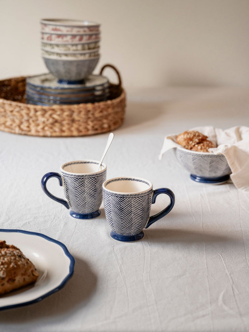 Laura Ashley Blue Edwin small mugs 21cl, UK version