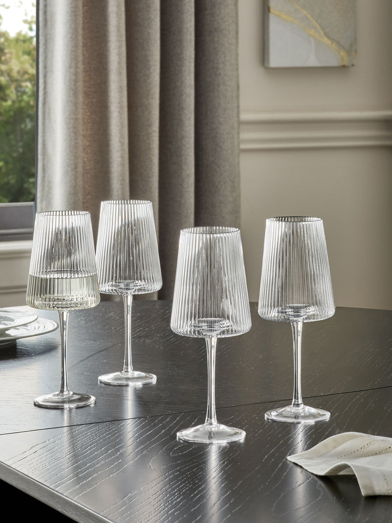 Hollis clear angular wine glasses set of 4, UK version