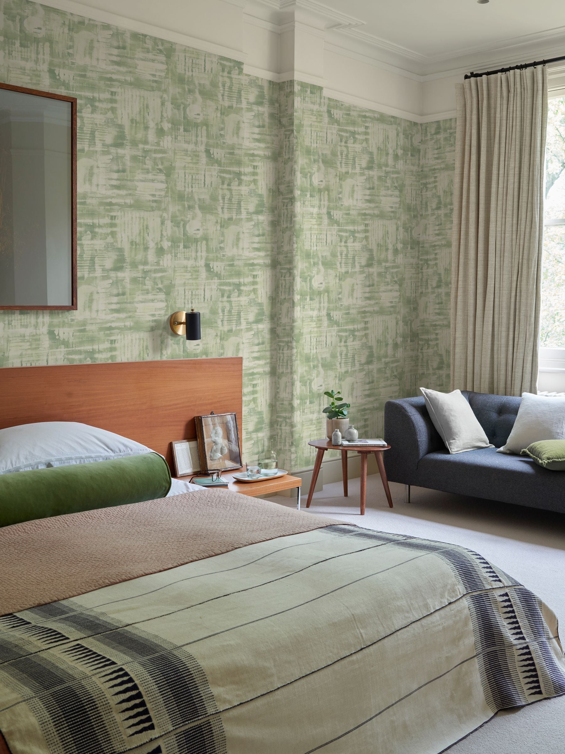 Graham & Brown Green Reecho wallpaper - British product