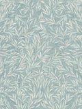 Graham & Brown Blue Salix Leaves Breathe wallpaper sample, UK version