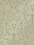Graham & Brown green Hartley Damask wallpaper sample, UK version