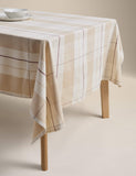 Cotton-rich checked tablecloth 140x230 cm - British product