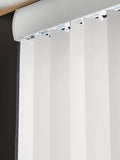 Fiskar made to measure white vertical blinds (British brand)