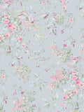 Shabby Chic Blue Chelsea wallpaper sample A4, UK version