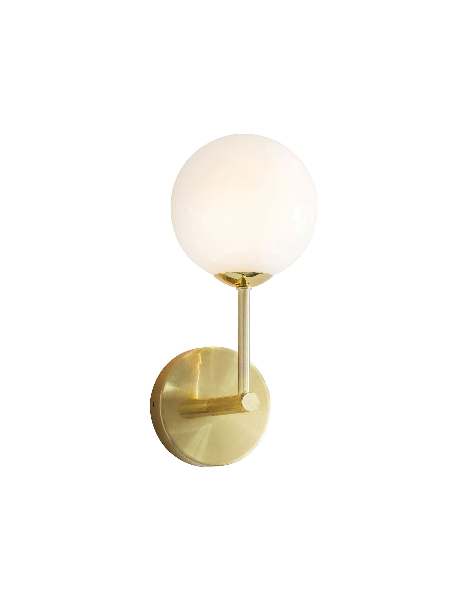 Gallery Home Springfield wall light in brushed gold with 14cm height - British product