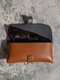 LRM Goods personalised leather glasses case (British brand)