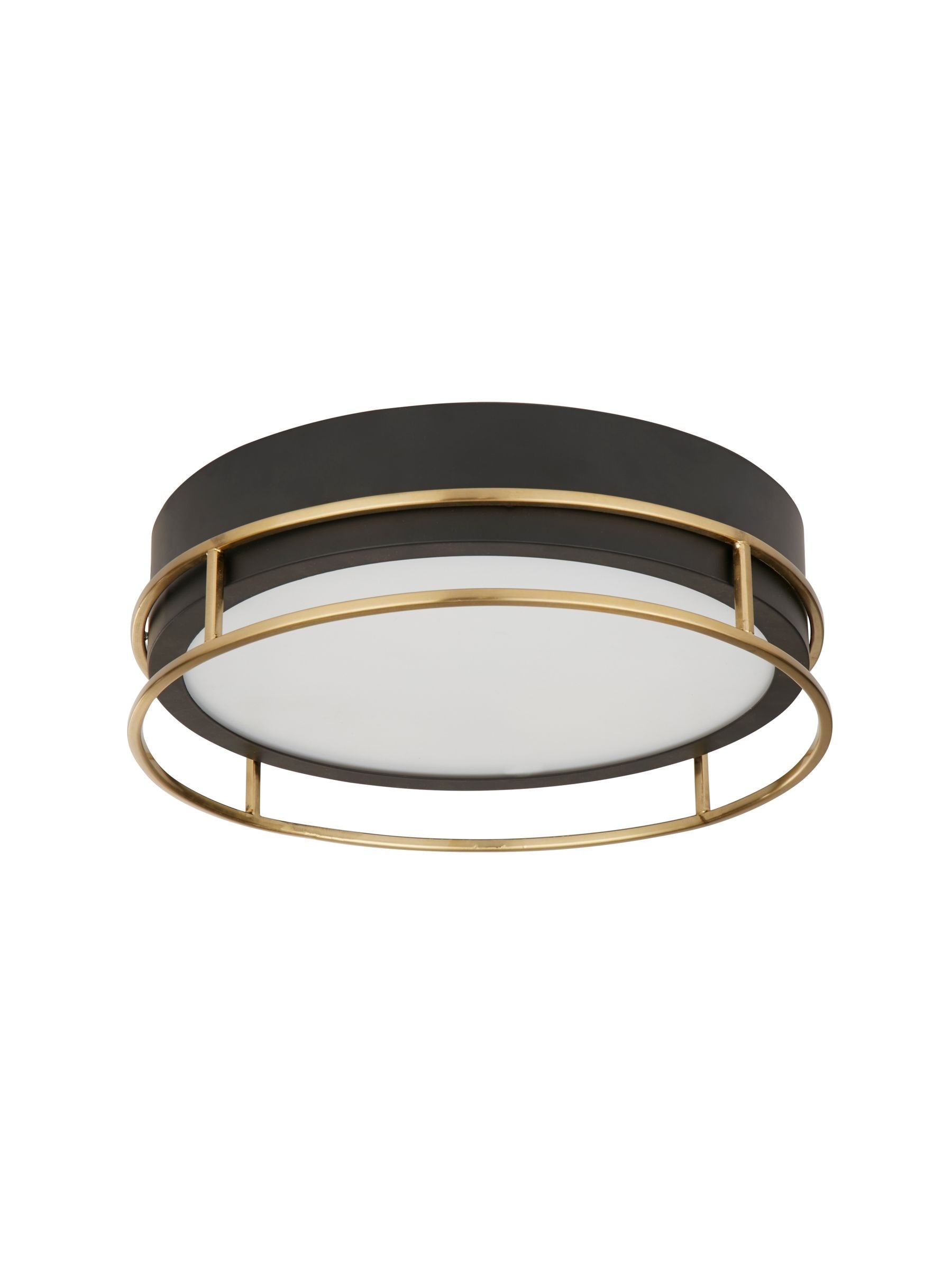 Searchlight Brass Arizona flush ceiling light 30cm (British brand)