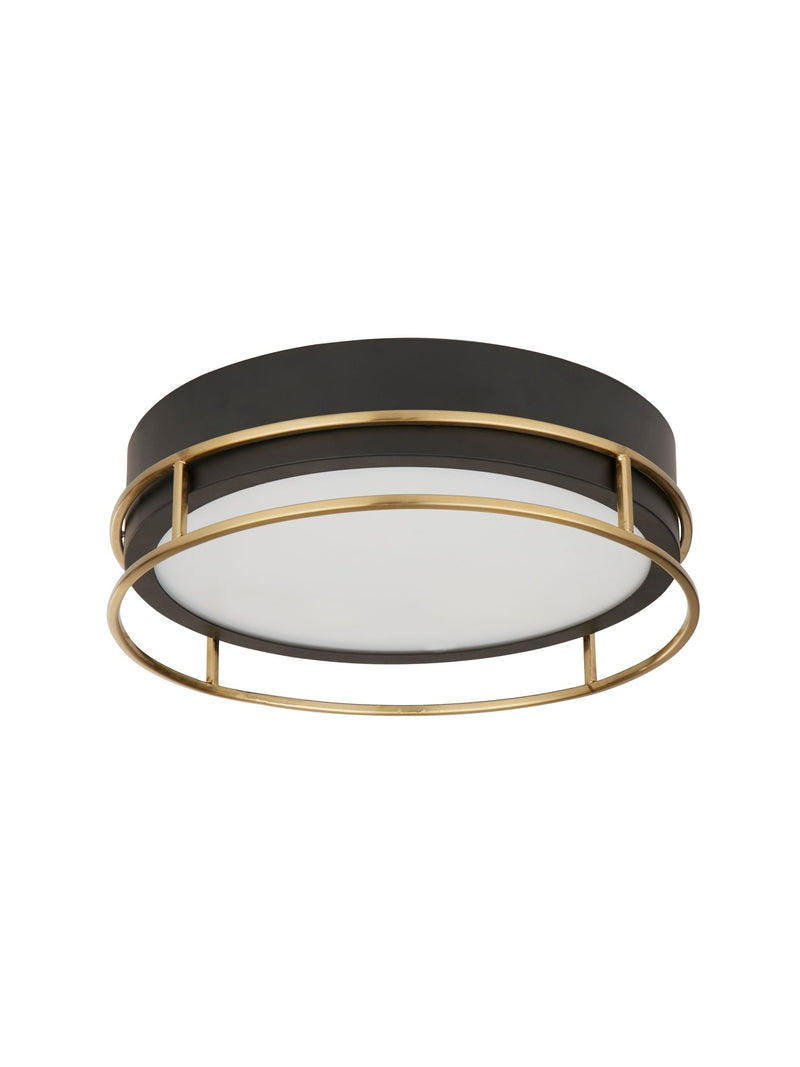 Searchlight Brass Arizona flush ceiling light 30cm (British brand)