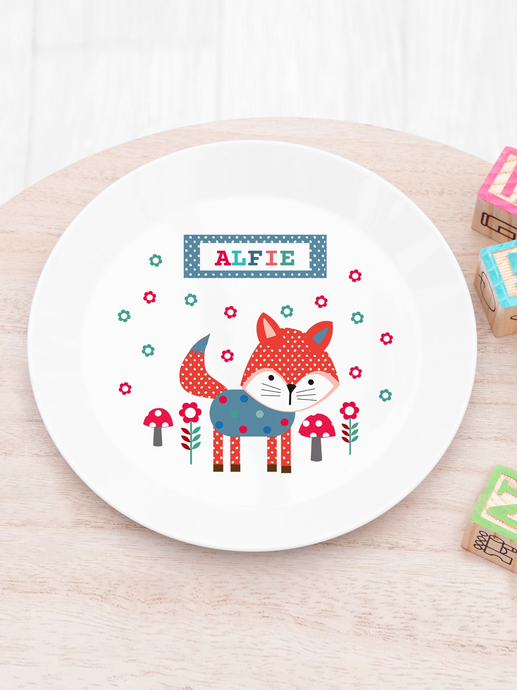 Treat Republic kid's little fox dinner set, imported from the UK