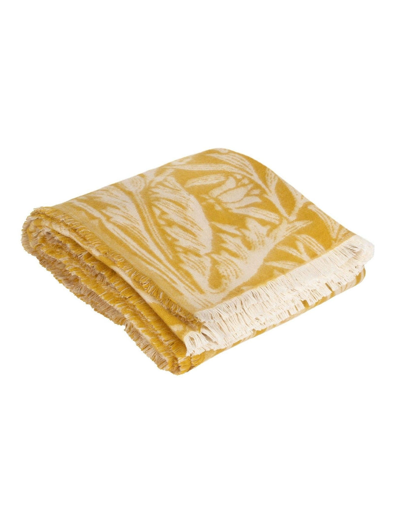 Morris & Co Acorn faux fur throw, imported from the UK