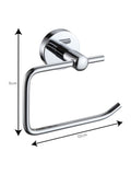 Showerdrape Modernity chrome wall mounted toilet roll holder - British product