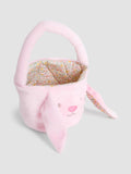 JoJo Maman Bébé pink bunny basket plush fabric - British product