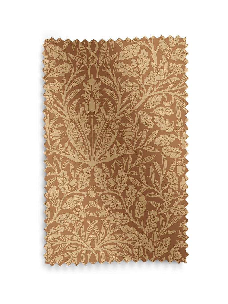 William Morris made to measure roman blind russet brown acorn - British product