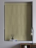 Green khaki roman blind, imported from the UK