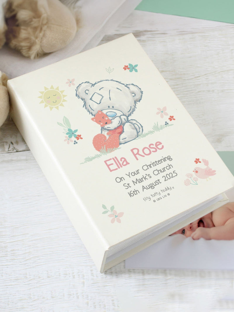 Me to You Bear personalised photo album navy burgundy, imported from the UK