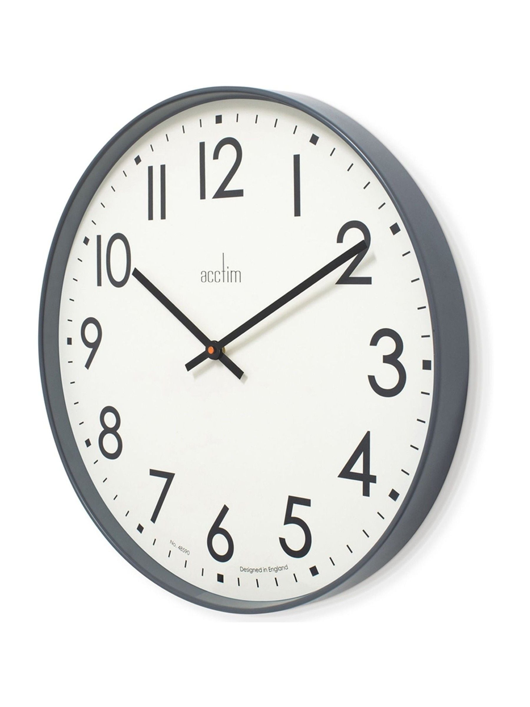 Acctim Ashridge Aston Grey 50cm wall clock - British product