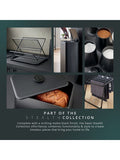 Swan Black Collapsible Dish Rack with Removable Drip Tray (British brand)