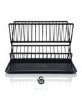 Swan Black Collapsible Dish Rack with Removable Drip Tray (British brand)