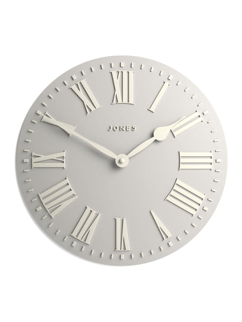 Jones Clocks sage green strand convex wall clock 30cm, UK version