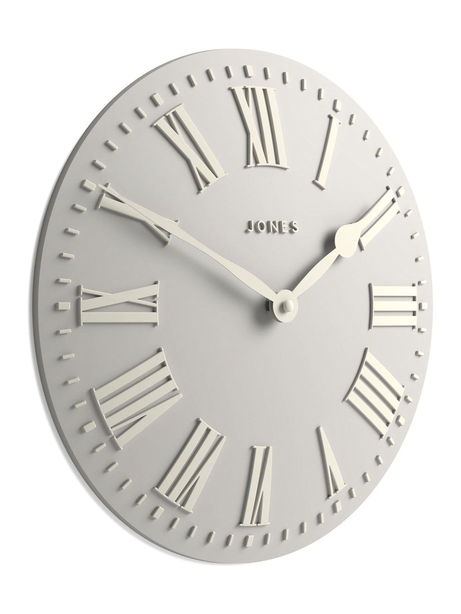 Jones Clocks sage green strand convex wall clock 30cm, UK version