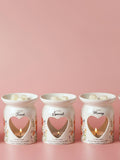 Widdop mummy wax melt burner ceramic heart cut-out (British brand)