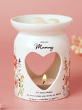 Widdop mummy wax melt burner ceramic heart cut-out (British brand)